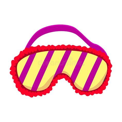 Sleep Mask Vector Iconcartoon Vector Icon Isolated On White Background