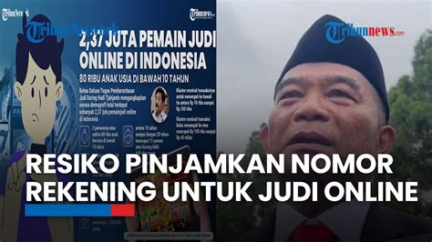 Menko PMK Ingatkan Pinjamkan Nomor Rekening Untuk Judi Online Bisa