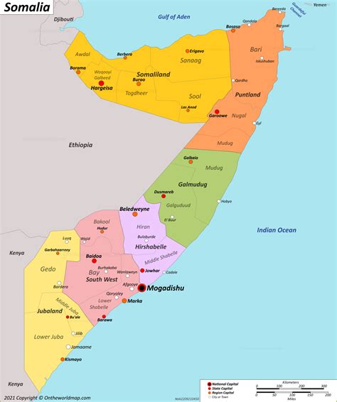 States And Regions Of Somalia