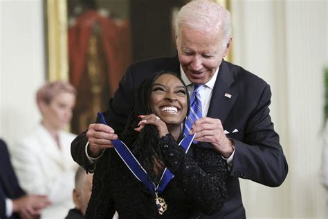 Simone Biles Honored With Presidential Medal Of Freedom Essence Essence