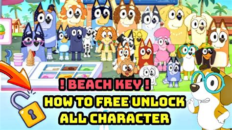 Bluey The Videogame Beach Key How To Free Unlock All Character Using