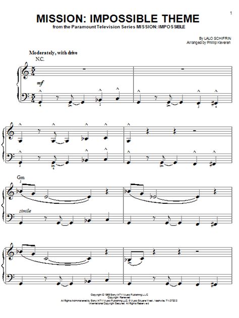 Mission: Impossible Theme | Sheet Music Direct