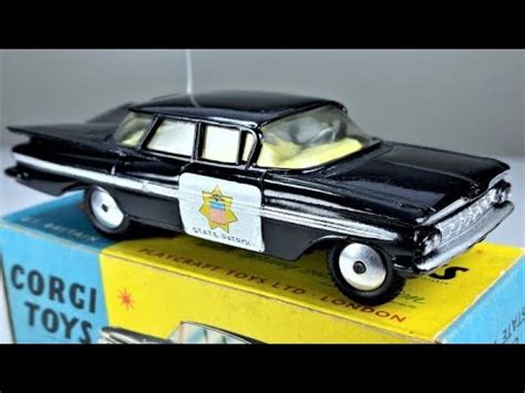 CORGI TOYS N223 1959 CHEVROLET IMPALA STATE PATROL YouTube