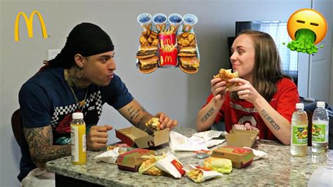 Mcdonalds Big Mac Challenge Mukbang With Girlfriend Youtube