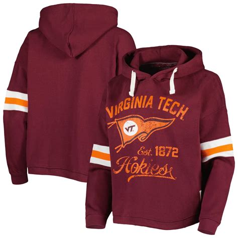 Pressbox Virginia Tech Hokies Super Pennant Pullover Hoodie Academy