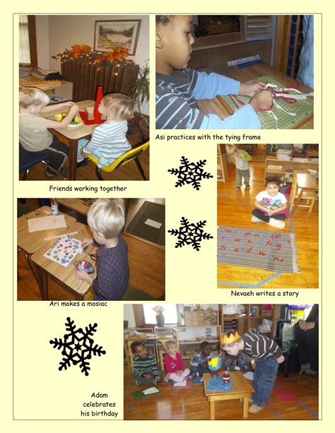 January Newsletter And Snack Calendar Montessori School Of Aberdeen Sd