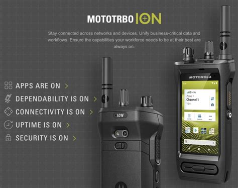 Así Es El Nuevo Mototrbo Ion De Motorola ¡esto Sí Es Un Walkie Talkie