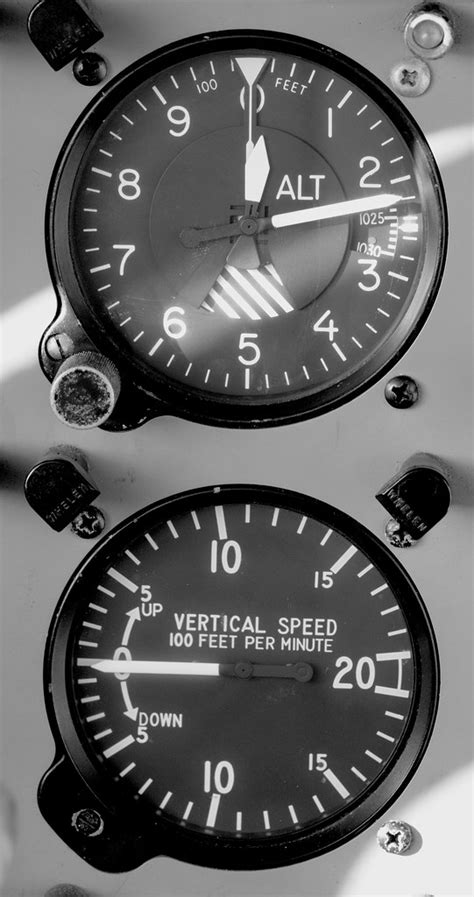 Pair Of Barometers This Pair Of Aircraft Instruments Are A Flickr