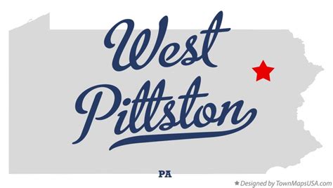 Map of West Pittston, PA, Pennsylvania