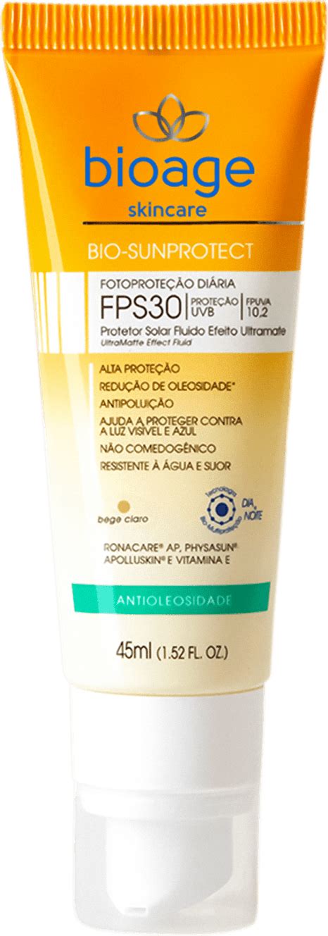 Protetor Solar Bioage Bio SunProtect Antioleosidade FPS 30 Beleza Na Web