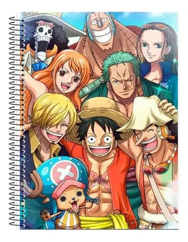 Caderno One Piece De Mat Ria Folhas Personalizado Mercadolivre