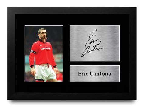 Football Memorabilia Collectibles ERIC CANTONA AUTOGRAPHED MANCHESTER