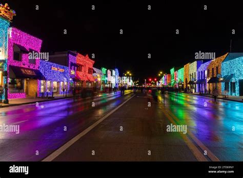 Christmas lights in downtown Rochester Michigan Stock Photo - Alamy