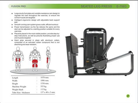 Seated Leg Press, For Gym at Rs 80000 in New Delhi | ID: 27111173930