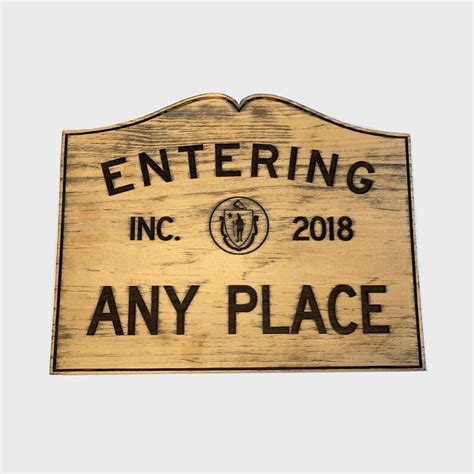 Customizable Entering Town Signs Of Massachusetts Etsy