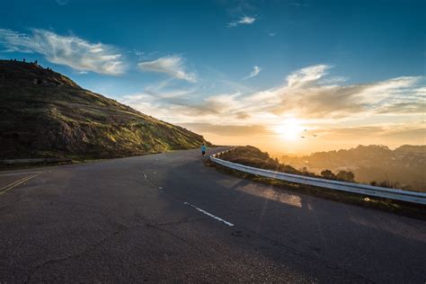 Kostenlose foto Sonne Straße Lauf Wolke Himmel Horizont