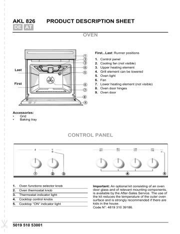 Ignis Akl Nb Oven Program Chart Manualzz