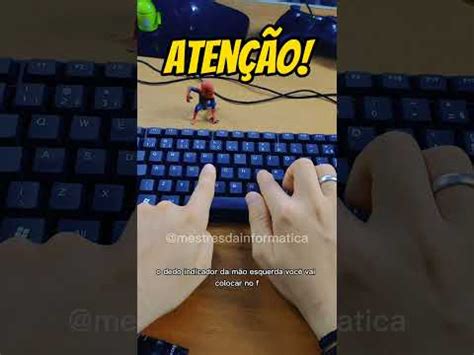 Como digitar rápido sem olhar para o teclado YouTube