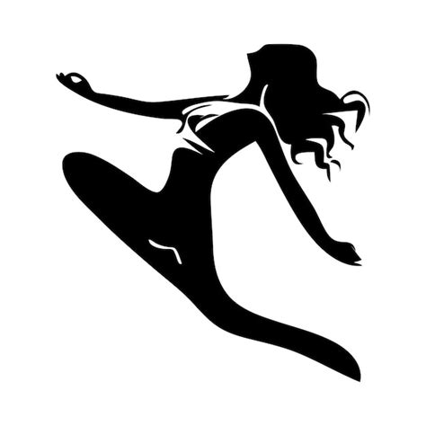 Un Dessin D Une Femme Aux Cheveux Longs Et Un Bikini Sur Le Dos Vecteur Premium G N R Base Dia