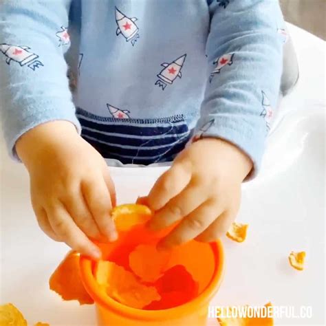 Peeling Oranges Fine Motor Skills Activity Fine Motor Skills