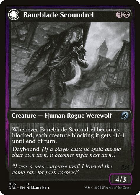 Baneblade Scoundrel Baneclaw Marauder Innistrad Double Feature