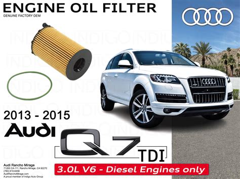 2013 2015 Audi Q7 Tdi Genuine Audi Engine Oil Filter 059 198 405 Ebay