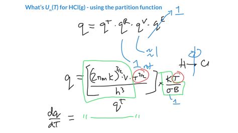 Calculating The Internal Energy And Heat Capacity Of Ar G And Hcl G From The Partition Function