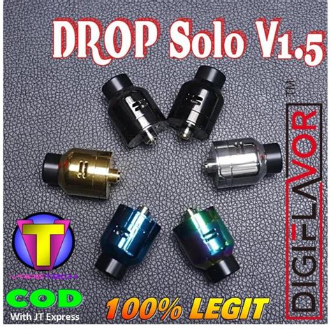 Vape Digiflavor Drop Solo V1 5 BF RDA 22mm Legit Genuine Authentic