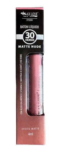 Batom Matte Nude H Hialuronico Labios Bocao Max Love Mercadolivre