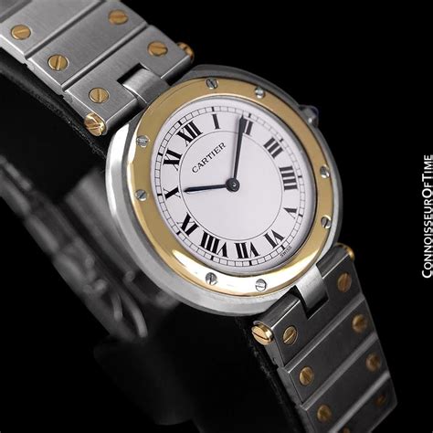 Cartier Santos Vendome Mens Midsize Watch Stainless Steel And 18k Gold