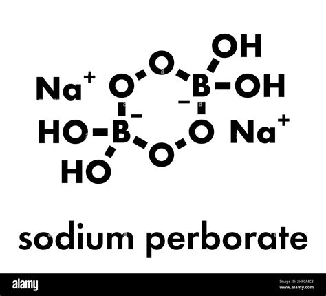 Sodium perborate chemical structure Stock Vector Images - Alamy