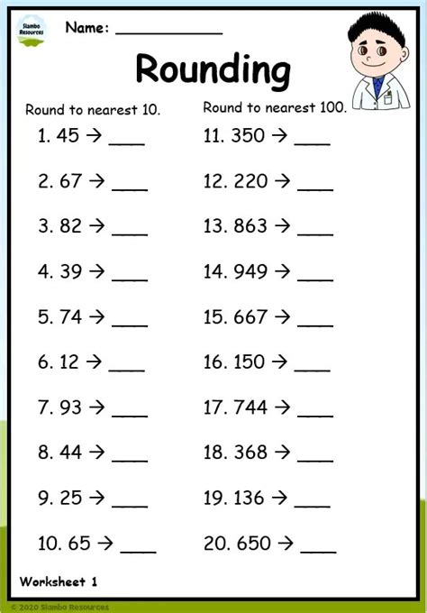 Grade 3 Rounding Worksheets Free Printables Math Worksheets