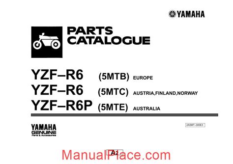 Yamaha Yzf R6 Parts Catalogue Service Manual Download Marketplace