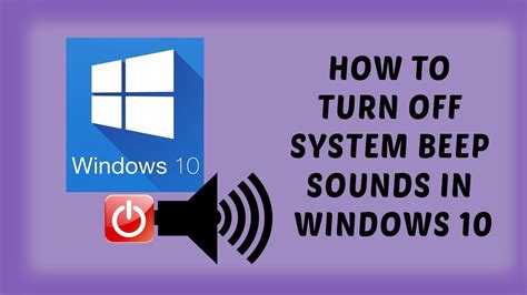 How To Turn Off System Beep Sounds In Windows Tutorials In Hindi