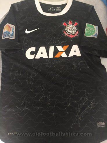 Corinthians Away Football Shirt Sponsored By Caixa