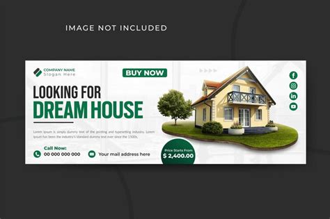 Premium Vector Real Estate Home Social Media Facebook Cover Template