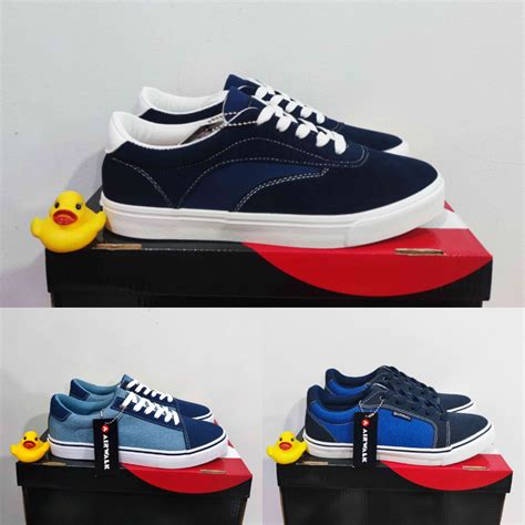 Jual Airwalk Navy Blue Mens Casual Sneakers Original Shopee Indonesia