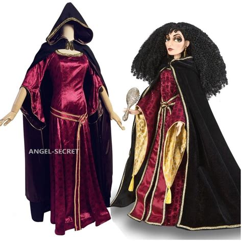 P344 Mother Gothel Rapunzel Tangled PRINCESS PARTY COSPLAY COSTUME ...