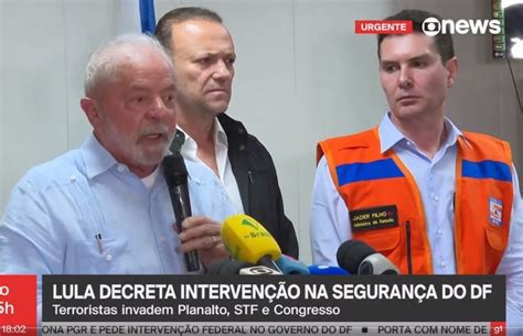 Lula decreta intervenção federal na segurança do governo do DF até 31 1