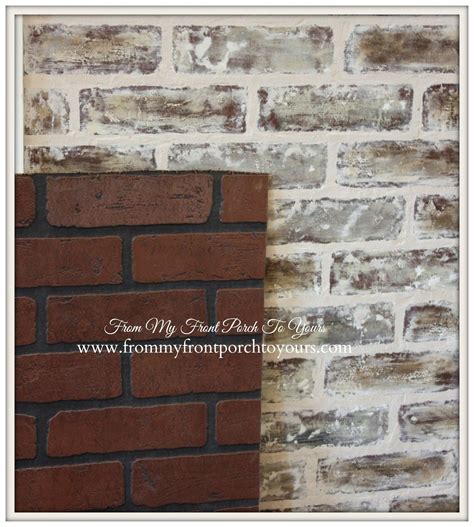 Diy Faux Brick Wall Tutorial Using Chalk Paint Diy Faux Brick Wall