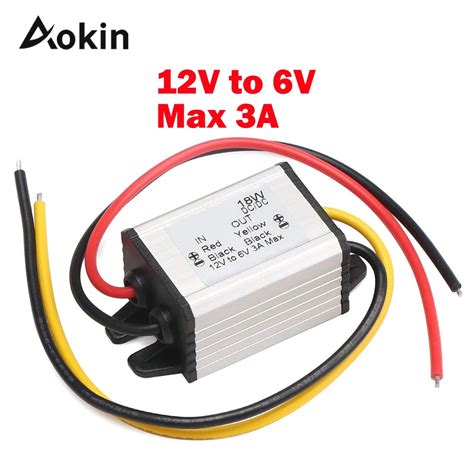 Car Power Converter Buck Voltage Regulator 12V to 6V Converter 3A 18W ...