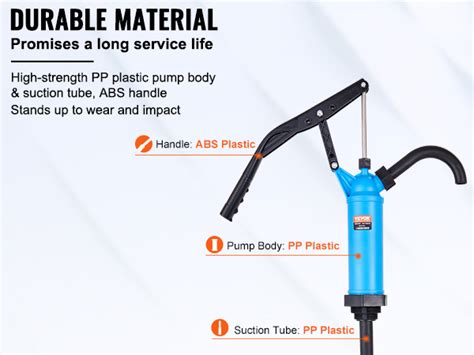 VEVOR Drum Pump 9 5 Oz Per Stroke Lever Action Barrel Pump Fits 5