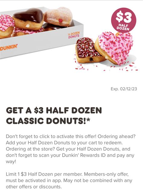 Dunkin Donuts Valentines Day Half Dozen Only Extreme