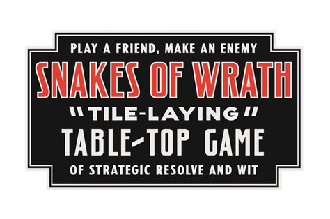 Snakes Of Wrath Tabletop Tile Laying Strategy Game • Weast Coast In