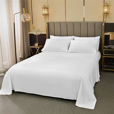 Amazon Lonava Full Size Sheet Set Piece Hotel Luxury Wrinkle