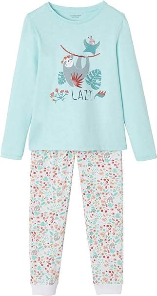 Vertbaudet Pyjama Fille Paresseux En Coton Jersey Amazon Fr V Tements