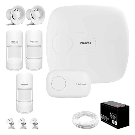 Kit Central Alarme Residencial AMT 2018 E3G Intelbras Receptor XAR