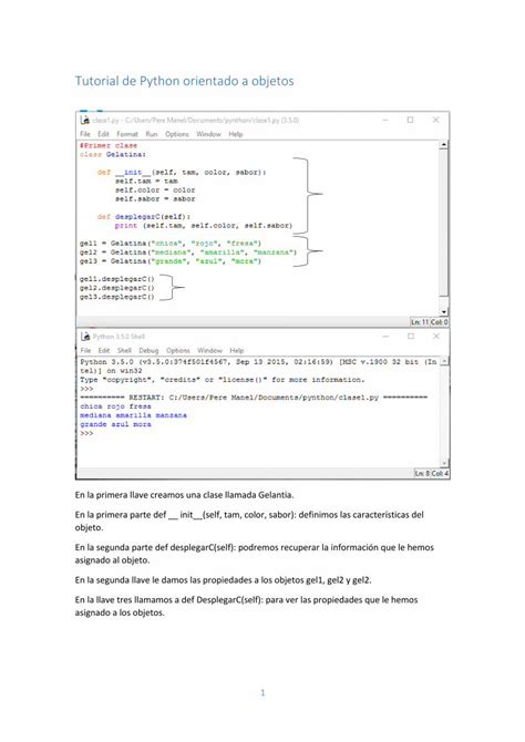 Pdf Tutorial De Python Orientado A Objetos Bienvenidos A