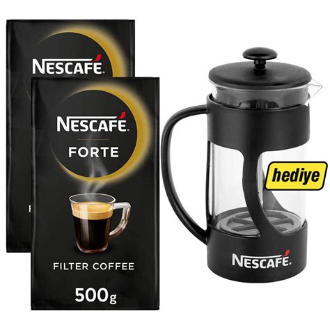 Adet Nescafe Forte Filtre Kahve Gr Adet Nescafe French Press