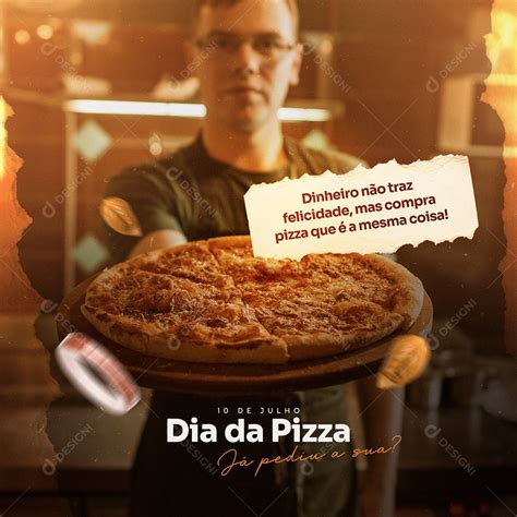 Social Media Ja Pediu a Sua Dia Da Pizza PSD Editável download Designi